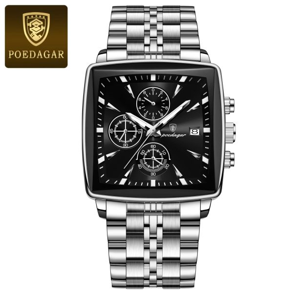 POEDAGAR 866 Fashion Men Watch Luminous Waterproof Chronograph Date Man Wristwatch