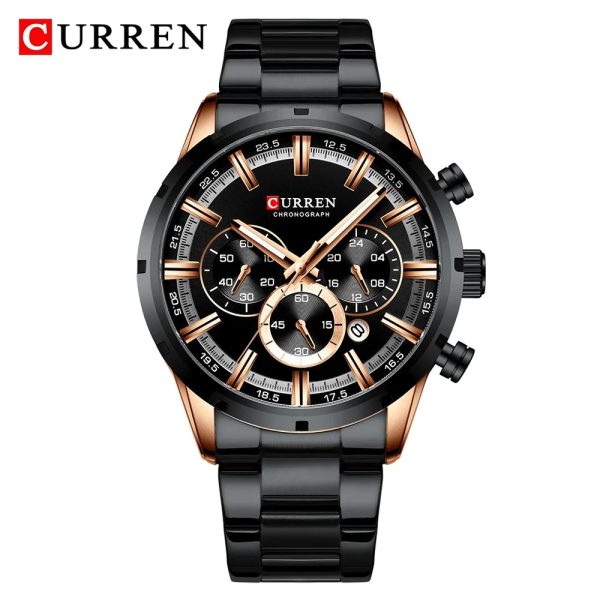 CURREN 8355 Stainless Steel Chronograph Watch for Men