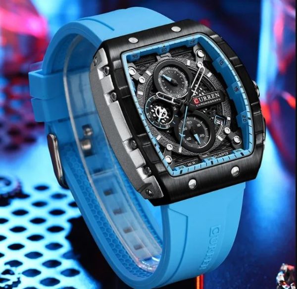 CURREN 8442 Men Watch Silicone