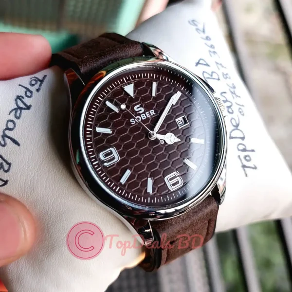 Sober coffee belt Leather Strap