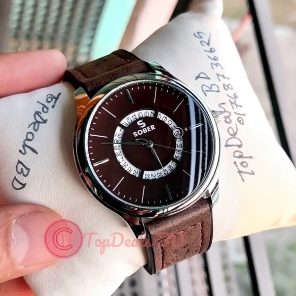 SOBER 2026 New Arrival leather strap Men Watch